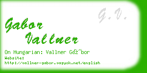 gabor vallner business card